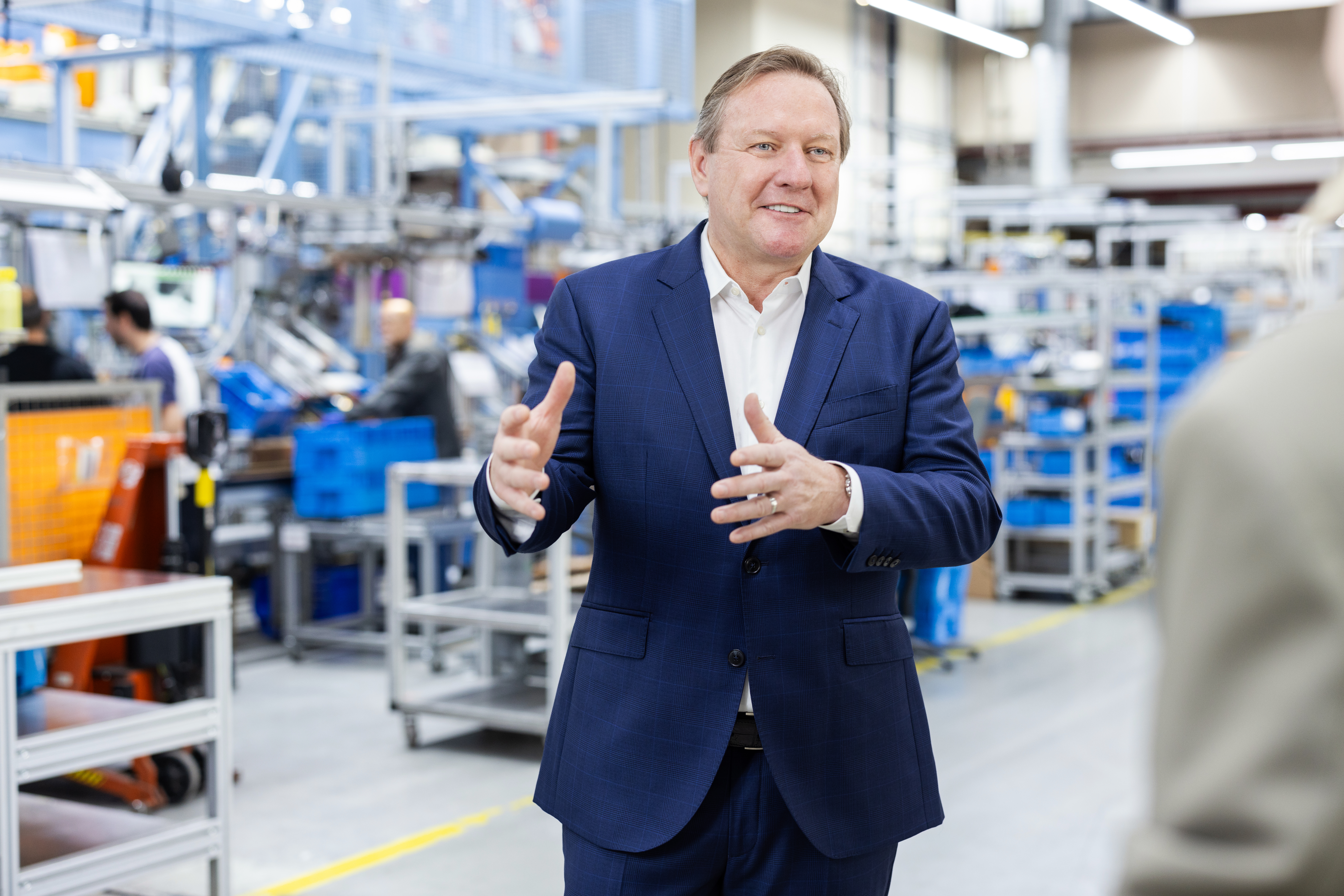 ヴァイブリンゲン第2工場のミヒャエル・トラウブ。